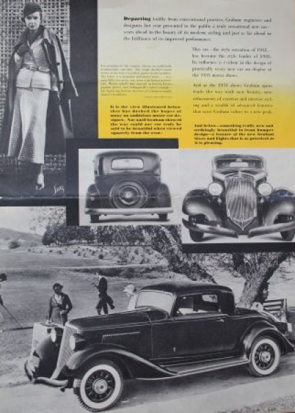 Graham Paige Modelprogram 1933 Carbrochure (2852)